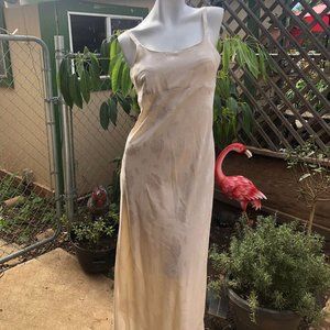 Ivory Dress with Ivory Floral Print